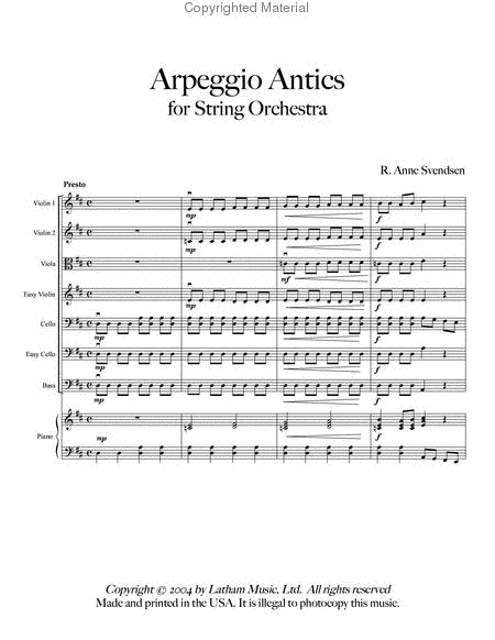 Arpeggio Antics for String Orchestra image number null