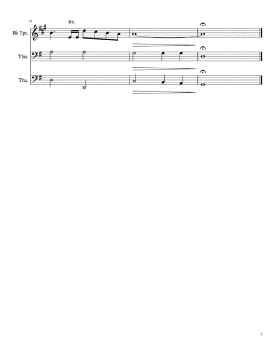 If Tomorrow Never Comes Brass Ensemble scores gallery preview page 3