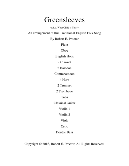 Greensleeves for Guitar and Orchestra image number null