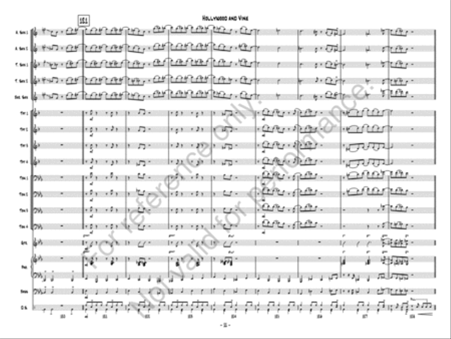 Hollywood and Vine Jazz Ensemble scores gallery preview page 11