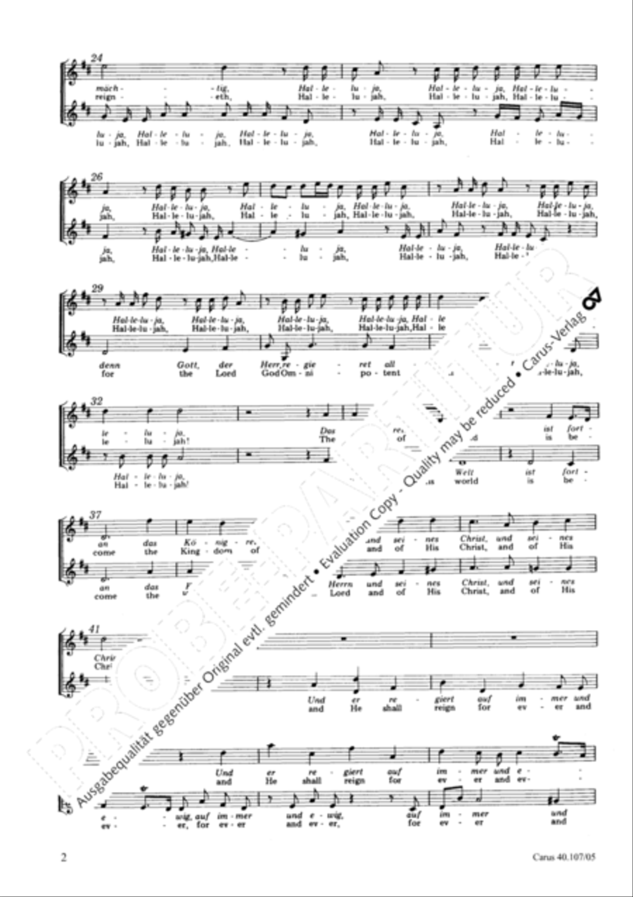 Halleluja (Jesus erschliesst uns die Schrift) 4-Part scores gallery preview page 3