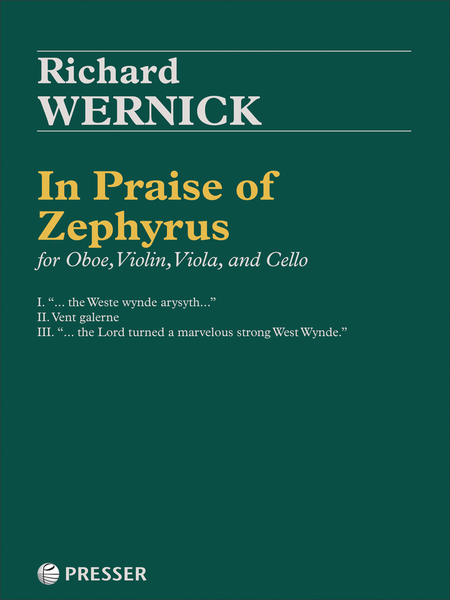 In Praise of Zephyrus