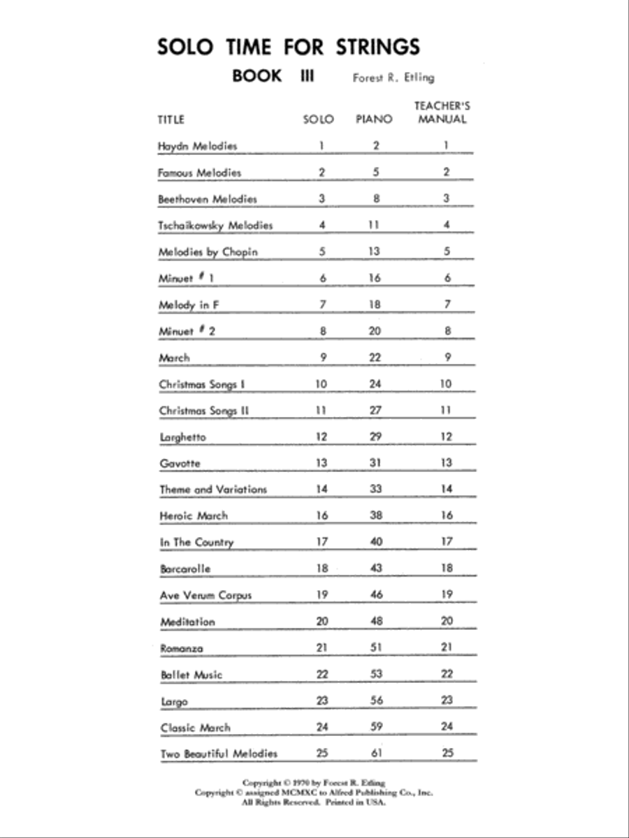 Solo Time for Strings, Book 3 Chamber Orchestra scores gallery preview page 2