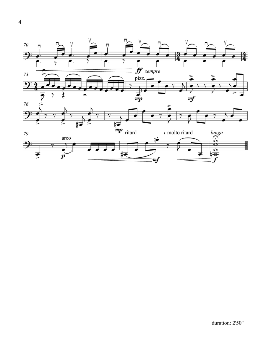 St. Peter's Suite for Solo Cello Chamber Music scores gallery preview page 4