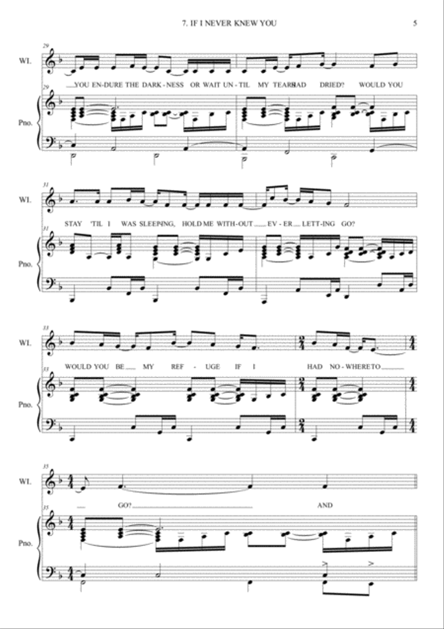 IF I NEVER KNEW YOU Voice scores gallery preview page 5