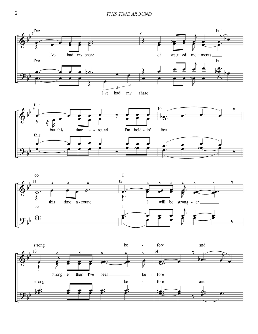 This Time Around 4-Part scores gallery preview page 3
