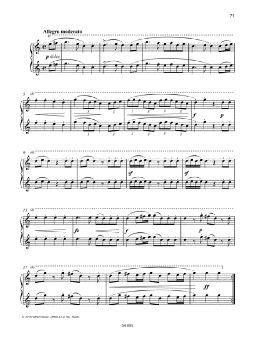 Sonatina, Op. 163 No. 1 Sonatina, Op. 163 No. 1 Piano Duet scores gallery preview page 6