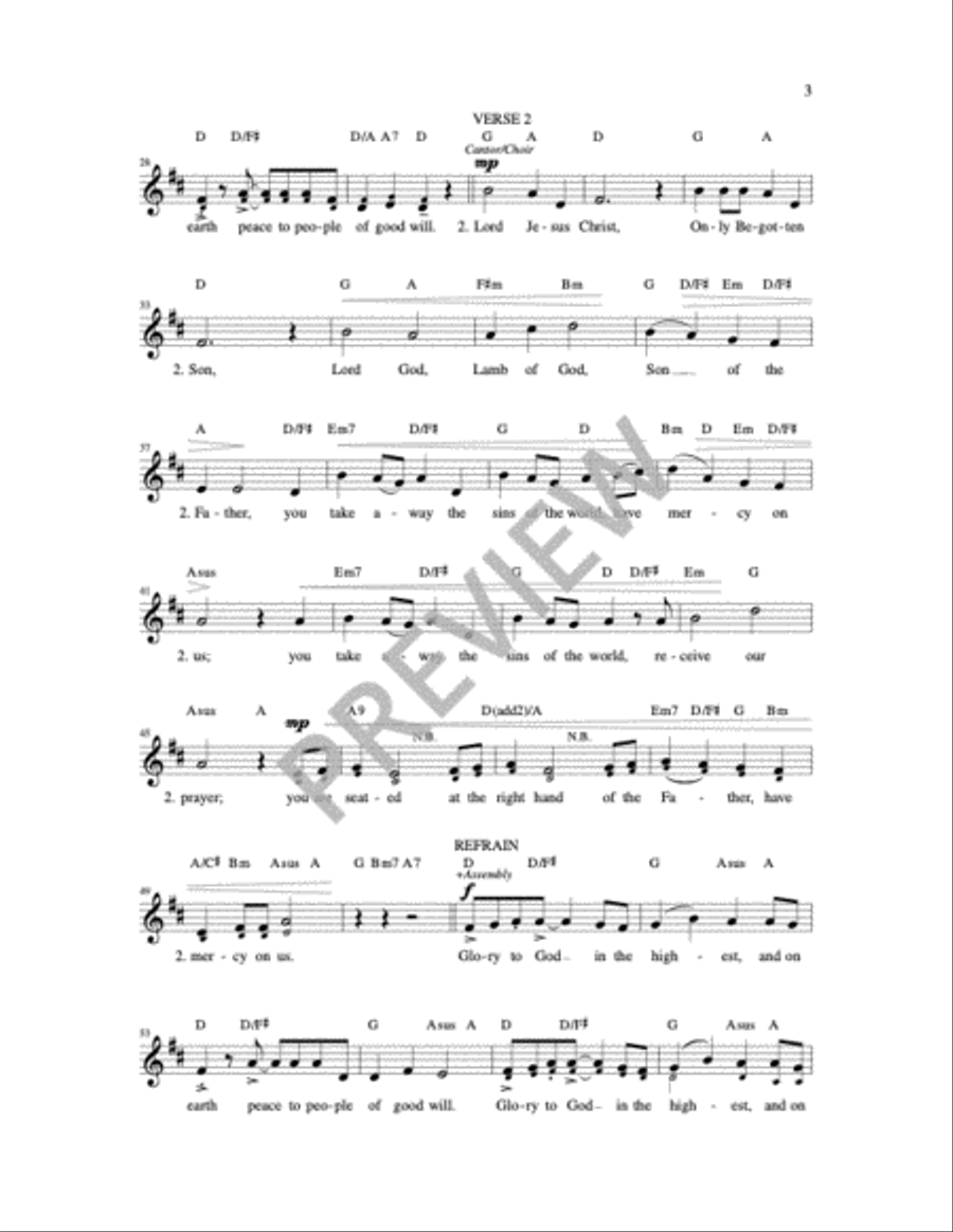 Mass of Joy - Choir / Guitar Edition Choir scores gallery preview page 16