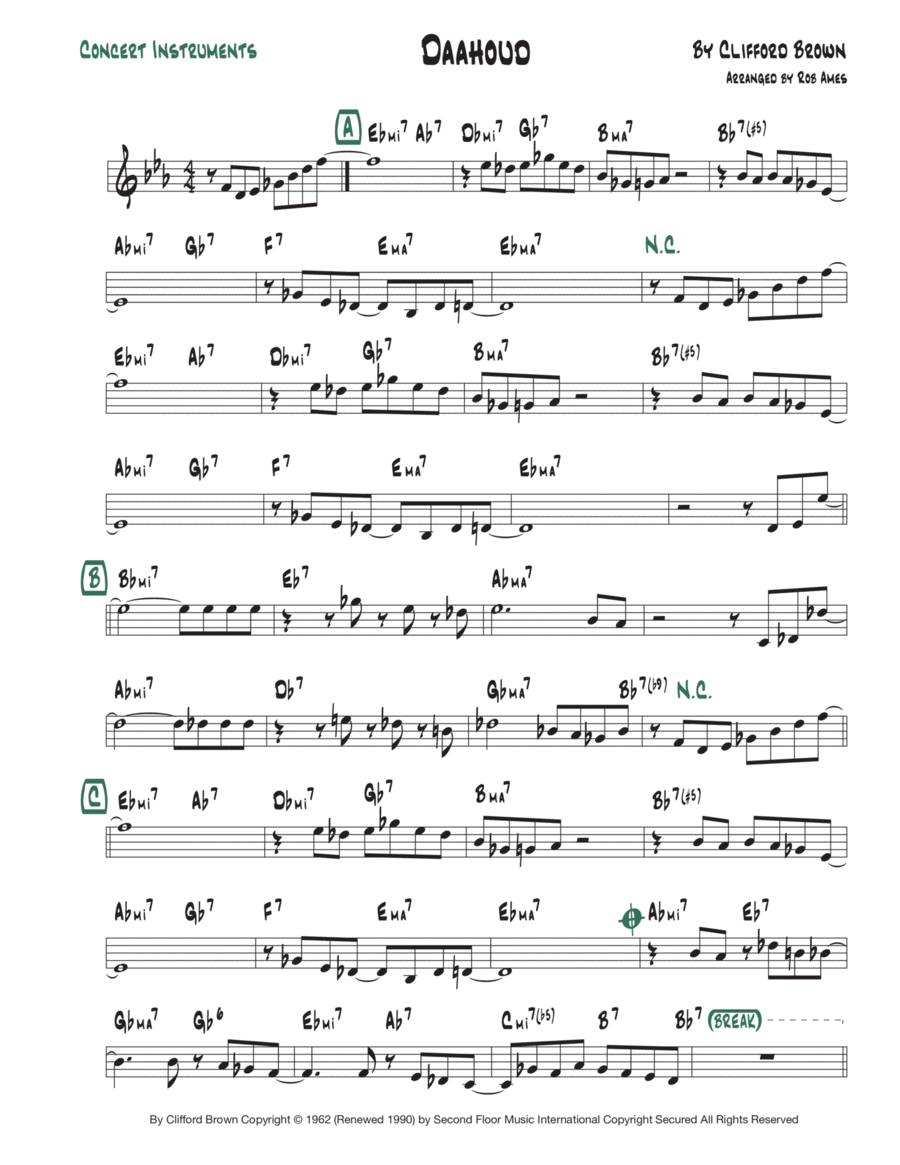Daahoud Voice scores gallery preview page 1