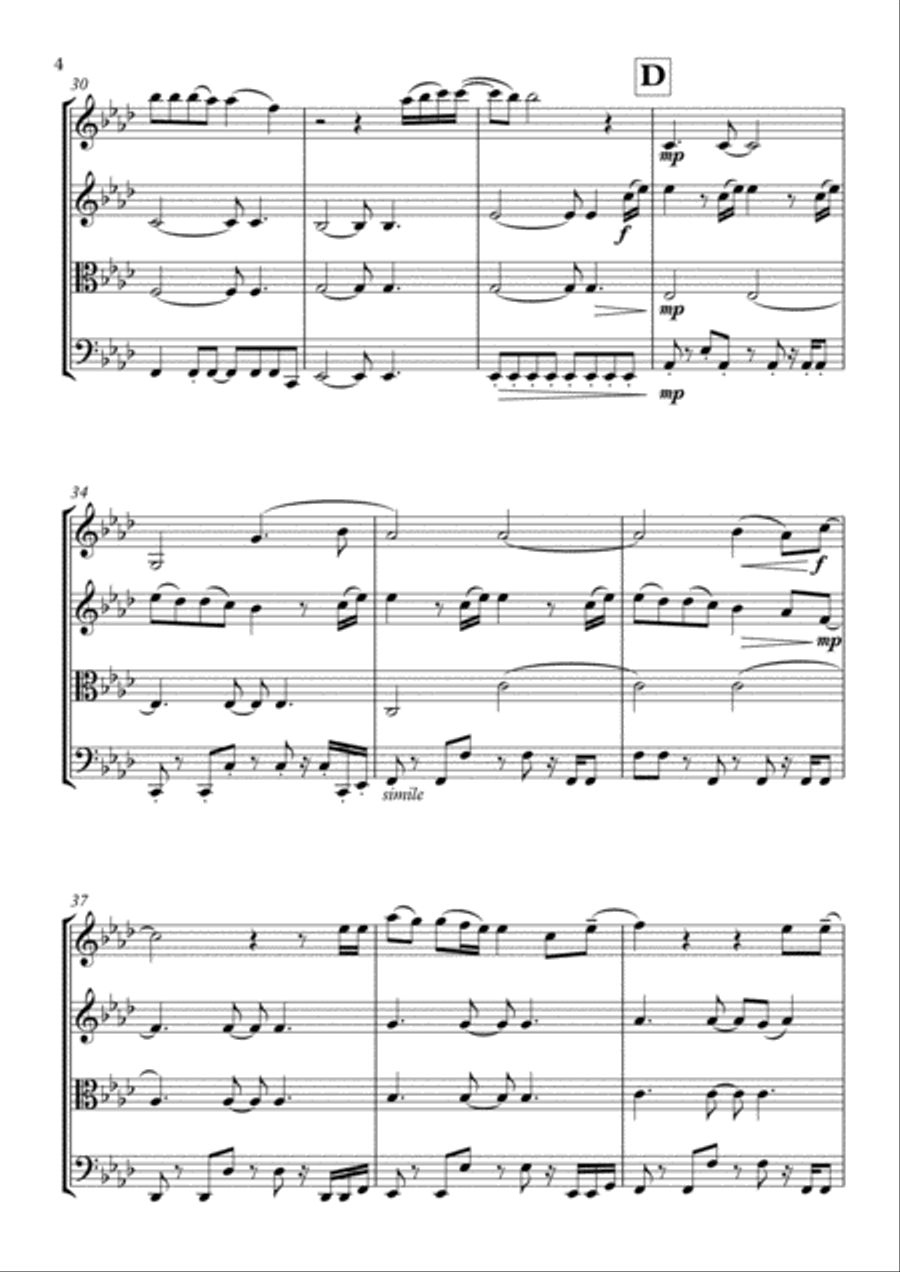 Love Me Like You Do Love Me Like You Do String Quartet scores gallery preview page 4