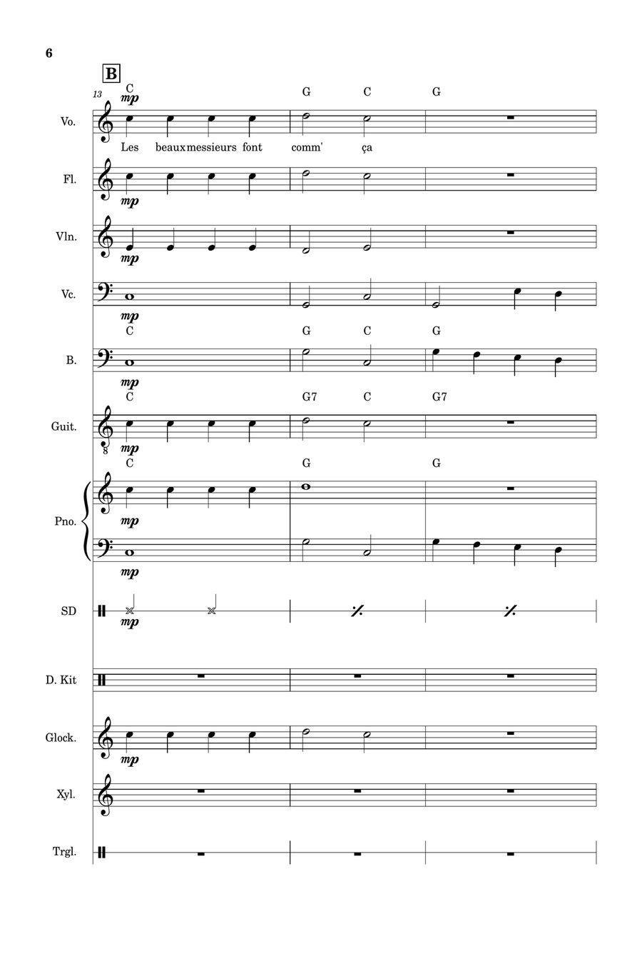 Sur le pont d'Avignon - School orchestra Chamber Orchestra scores gallery preview page 6