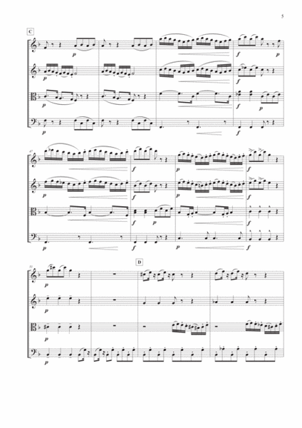 Serenade Op. 44 for String Quartet - 1st Movement image number null