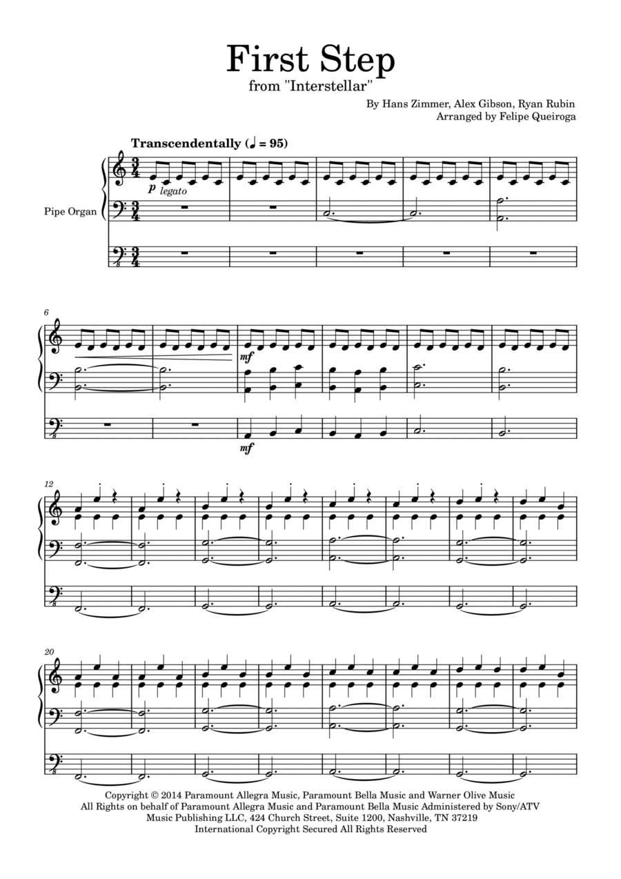 First Step Organ Solo scores gallery preview page 1