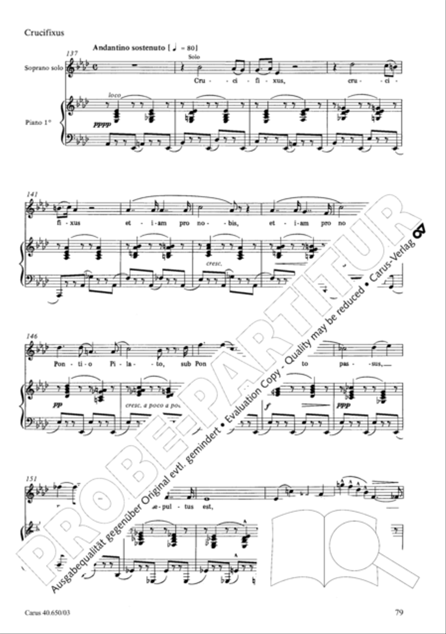 Petite Messe solennelle 4-Part scores gallery preview page 82