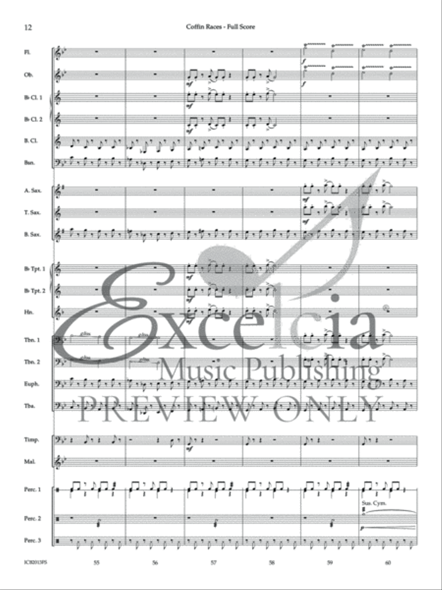 Coffin Races (Score) Coffin Races (Score) Concert Band scores gallery preview page 12