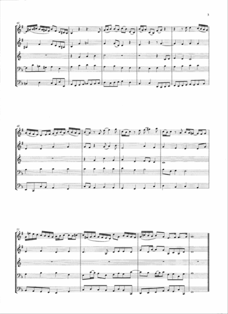 Wachet auf, ruft uns die Stimme Brass Ensemble scores gallery preview page 4
