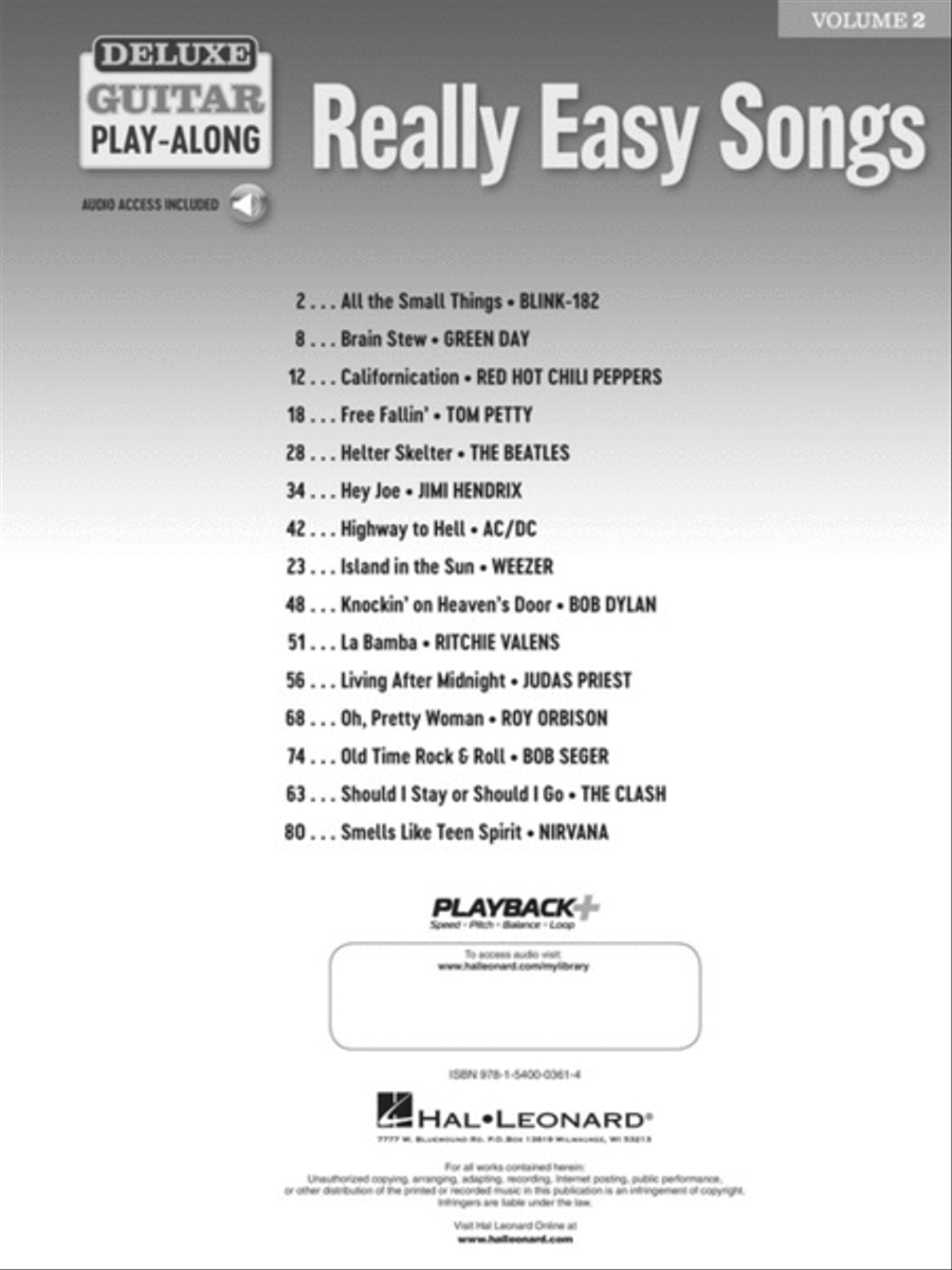 Really Easy Songs Acoustic Guitar scores gallery preview page 2