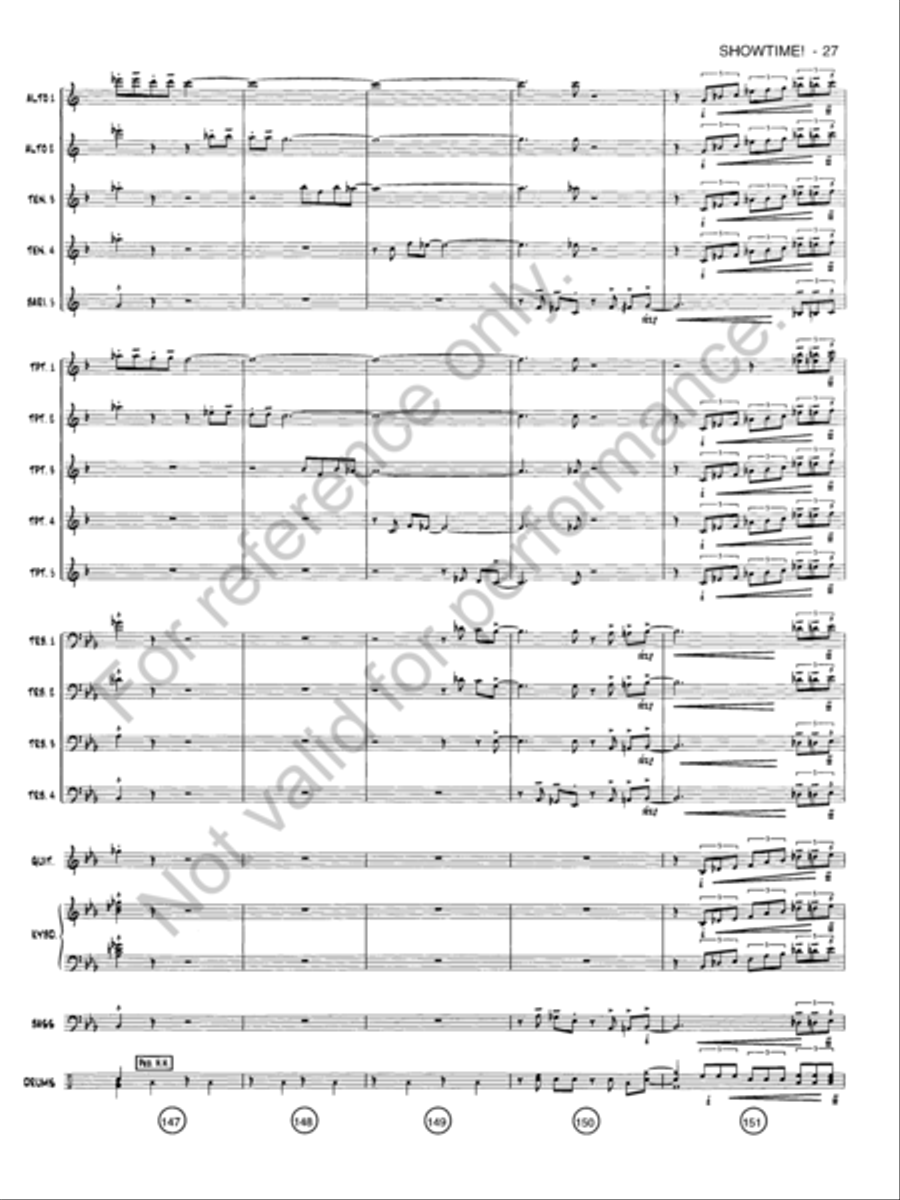 Showtime! Jazz Ensemble scores gallery preview page 26