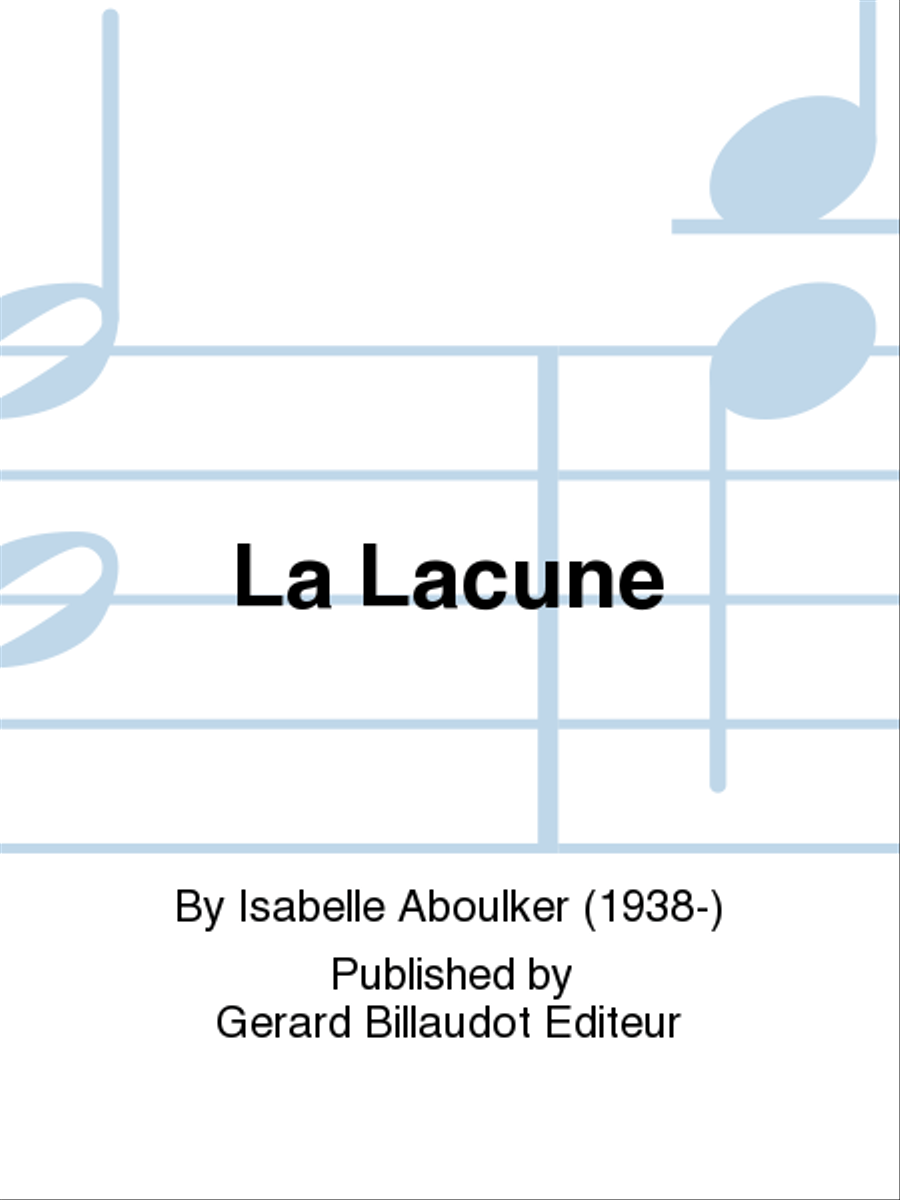 La Lacune La Lacune 3-Part scores gallery preview page 1