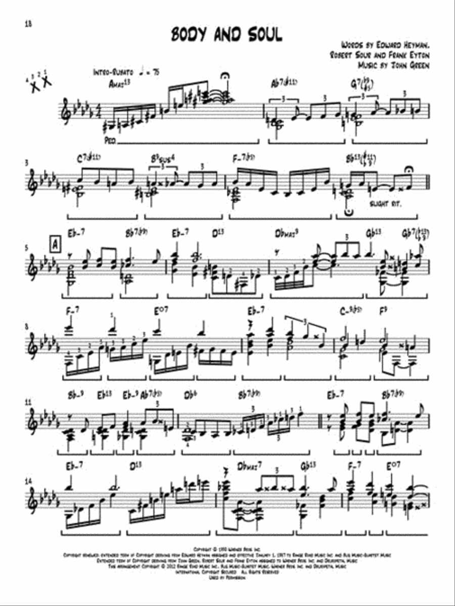 Jazz Standards for Vibraphone Electric Guitar scores gallery preview page 5