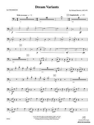 Dream Variants: 3rd Trombone
