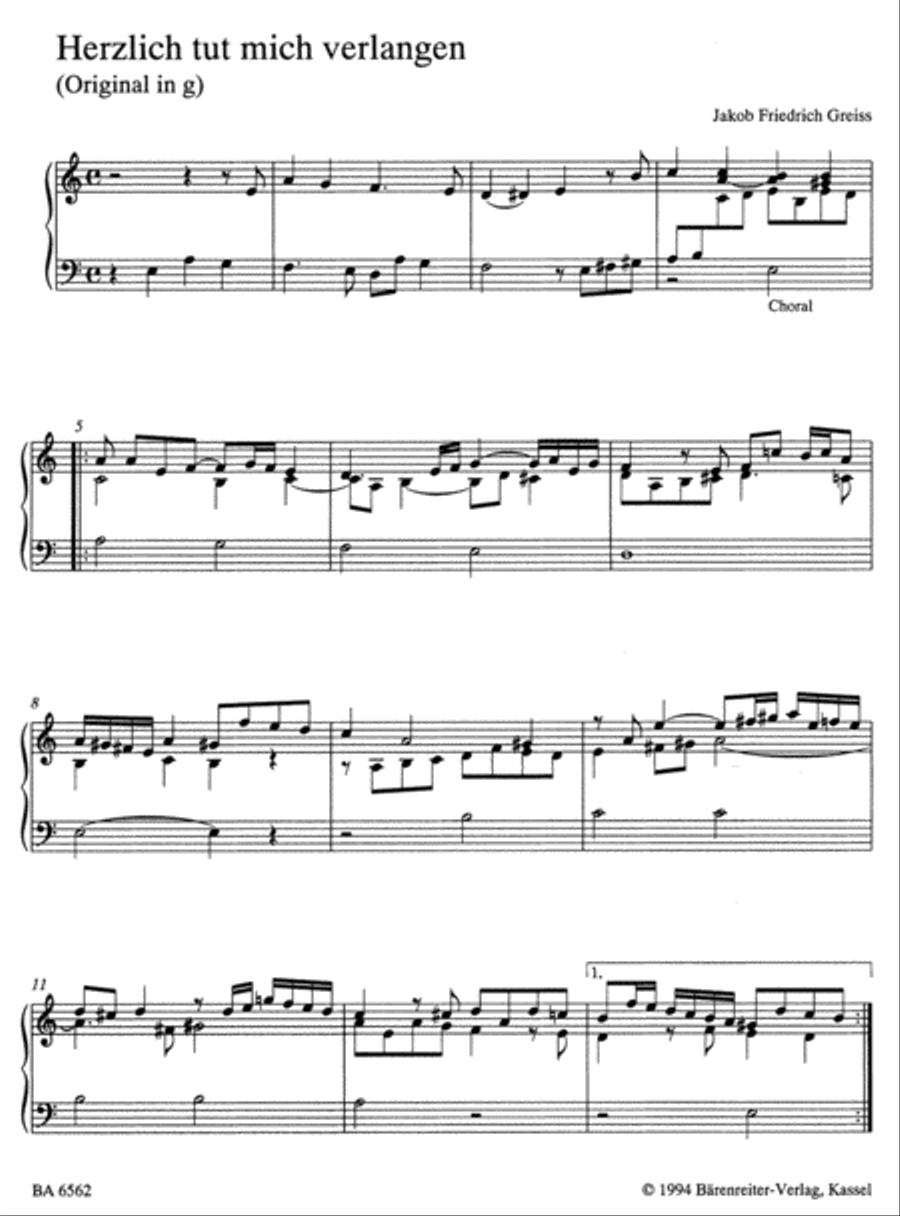 Orgelchoräle Organ scores gallery preview page 2