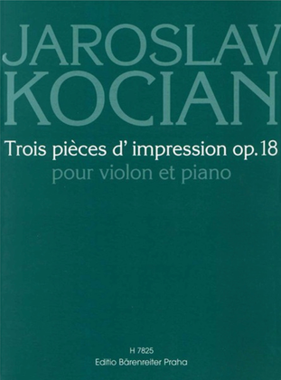 Book cover for Drei Stücke für Violine und Klavier, op. 18