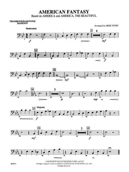 American Fantasy (based on "America" and "America, the Beautiful"): 1st Trombone
