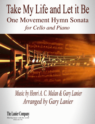Book cover for TAKE MY LIFE AND LET IT BE Hymn Sonata (for Cello and Piano with Score/Part)