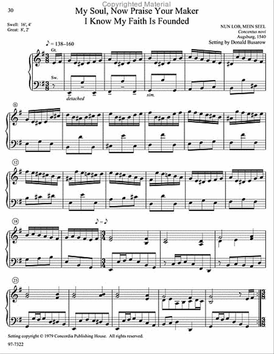 Musica Sacra: Easy Hymn Preludes for Organ, Vol. 7 Organ scores gallery preview page 13