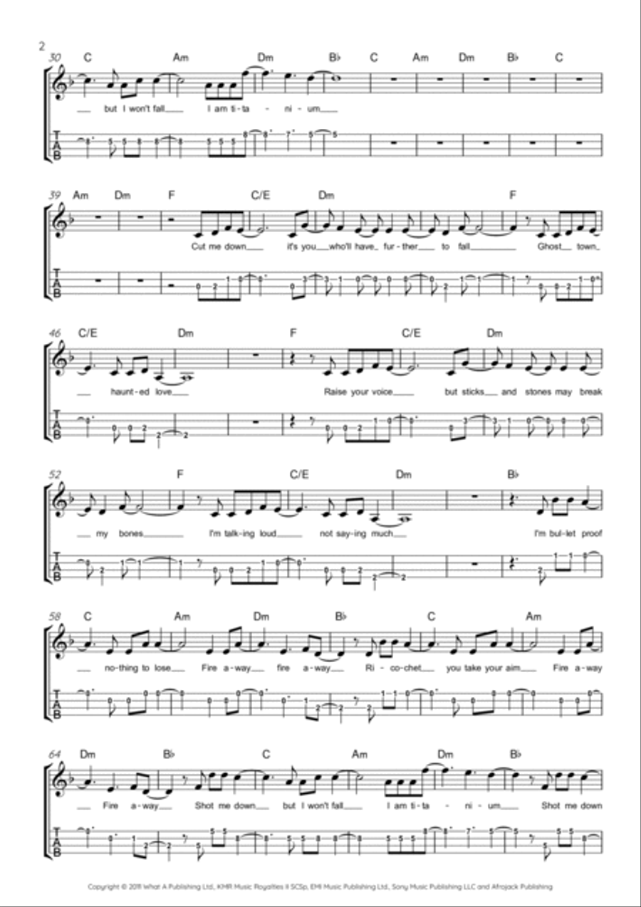 Titanium Ukulele scores gallery preview page 2