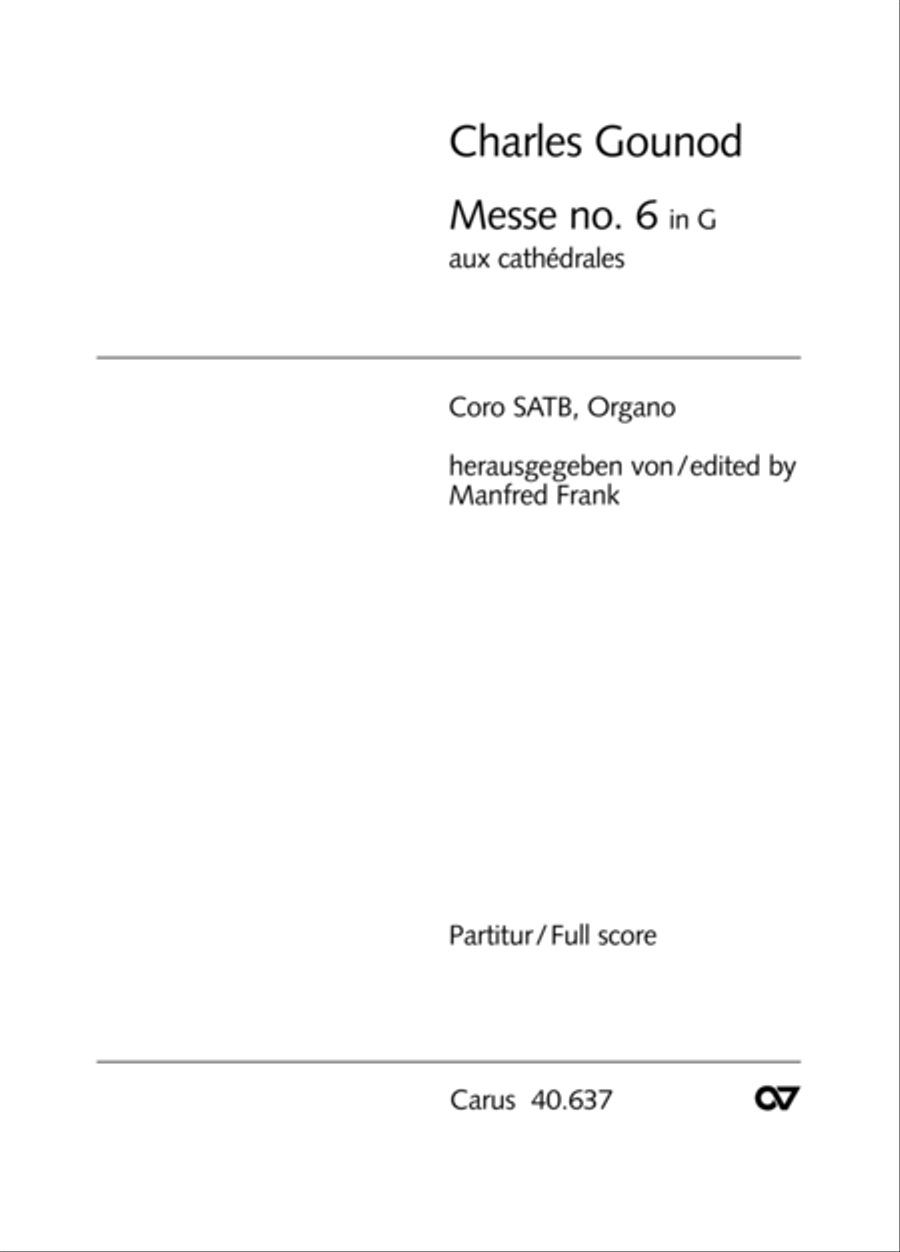 Messe breve no. 6 aux cathedrales 4-Part scores gallery preview page 2