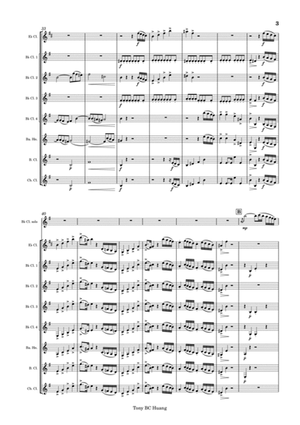 Concerto in d minor for Solo Clarinet and Clarinet Choir image number null