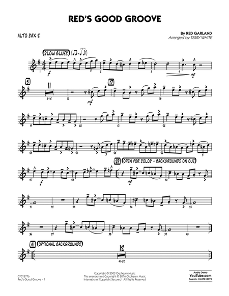 Red's Good Groove - Alto Sax 2