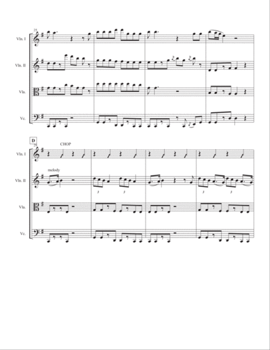 The Middle The Middle String Quartet scores gallery preview page 4