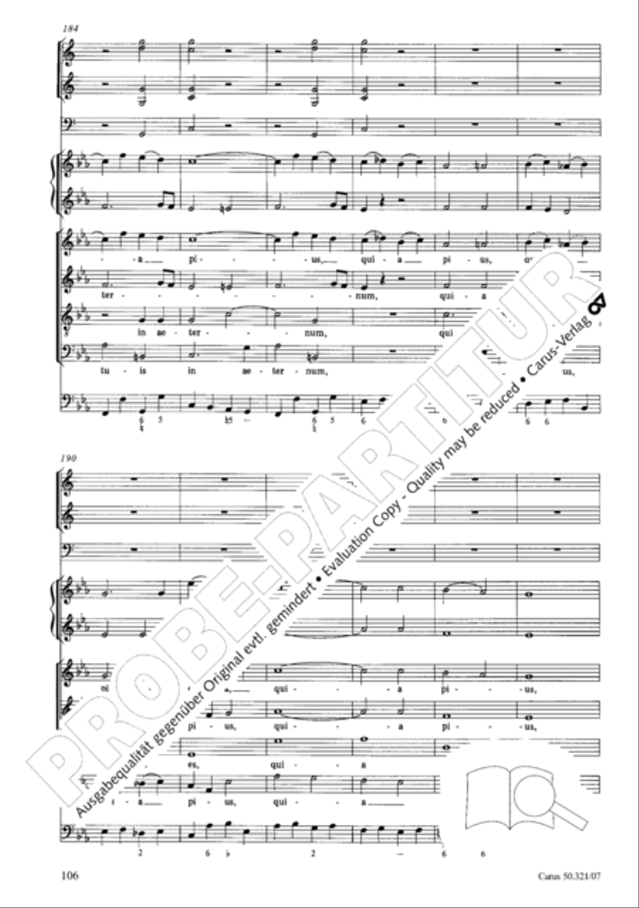 Requiem in C minor 4-Part scores gallery preview page 113