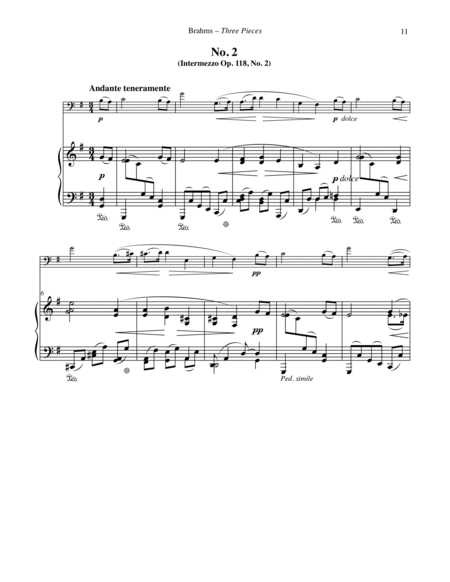 Three Pieces for Euphonium & Piano