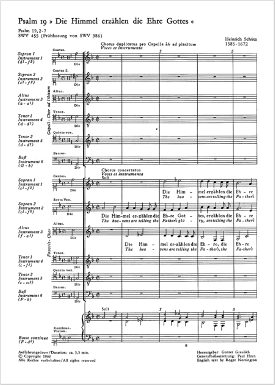 The heavens are telling the Father's glory (Die Himmel erzahlen die Ehre Gottes) Choir scores gallery preview page 2