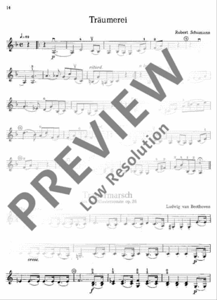 Musik zur Feier Violin scores gallery preview page 15
