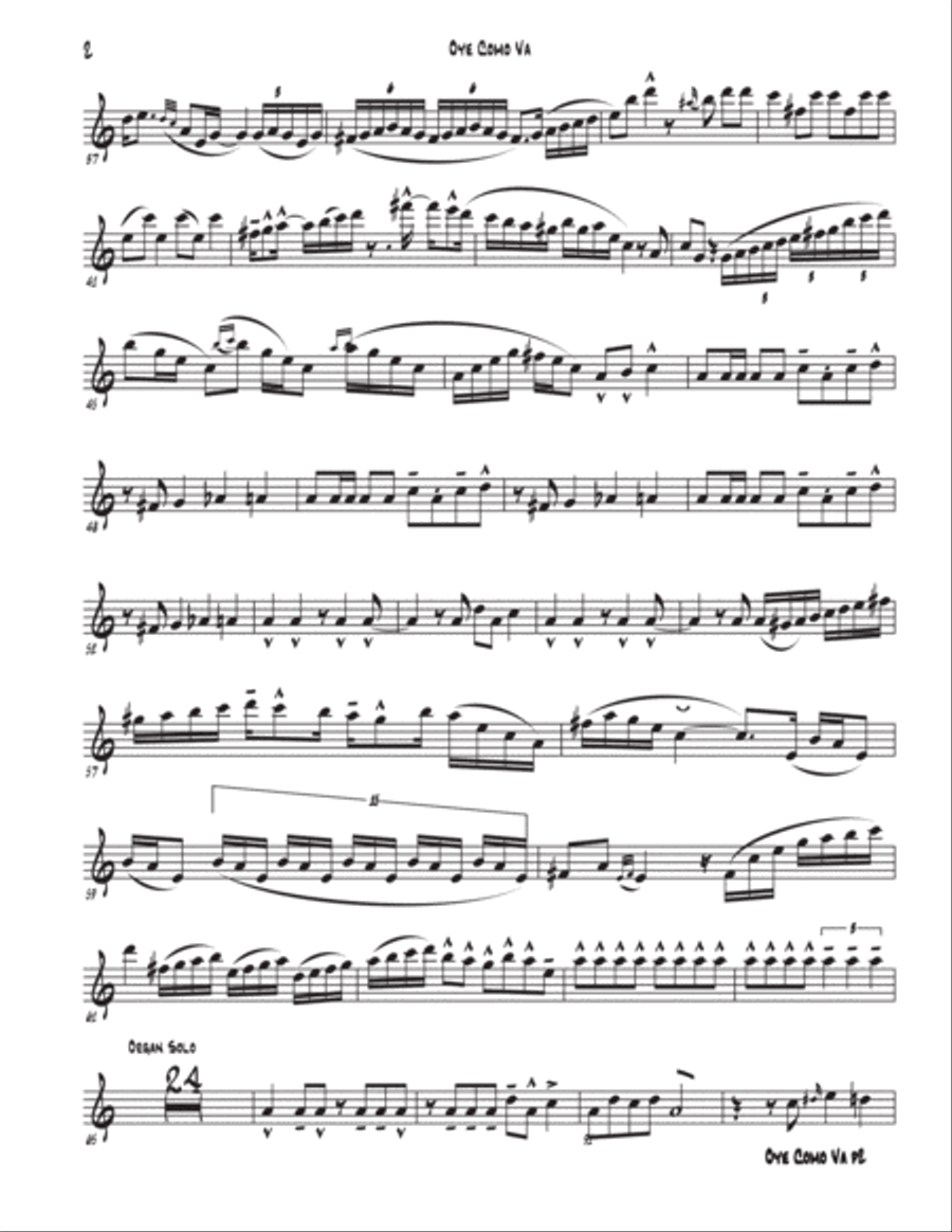 Oye Como Va Flute Solo scores gallery preview page 2