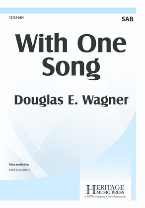 Book cover for With One Song