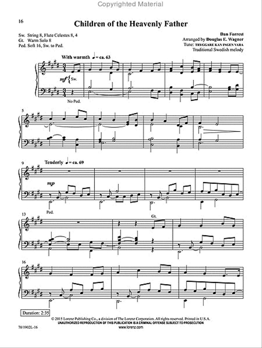 Music for Worship Organ Solo scores gallery preview page 8