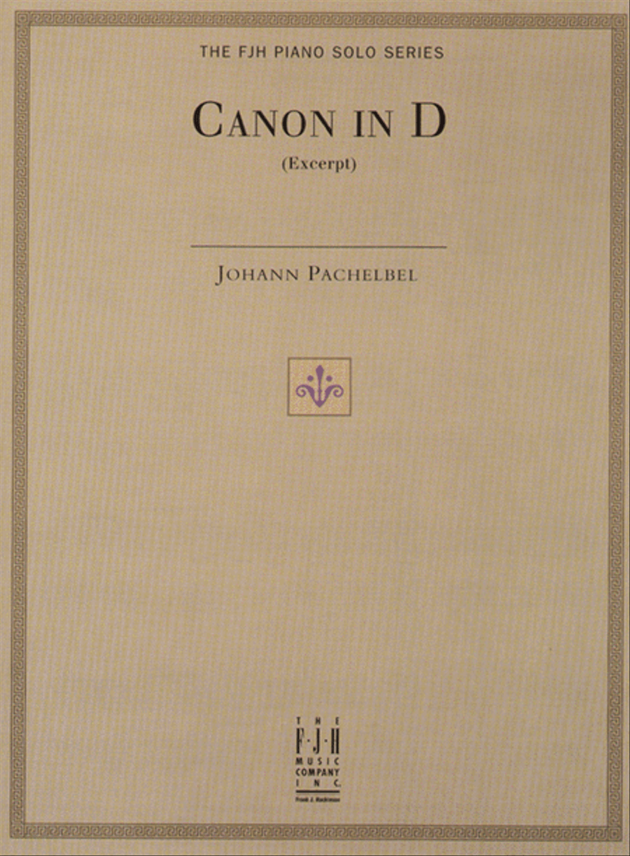 Canon in D (Excerpt) Canon in D (Excerpt) Piano Solo scores gallery preview page 2
