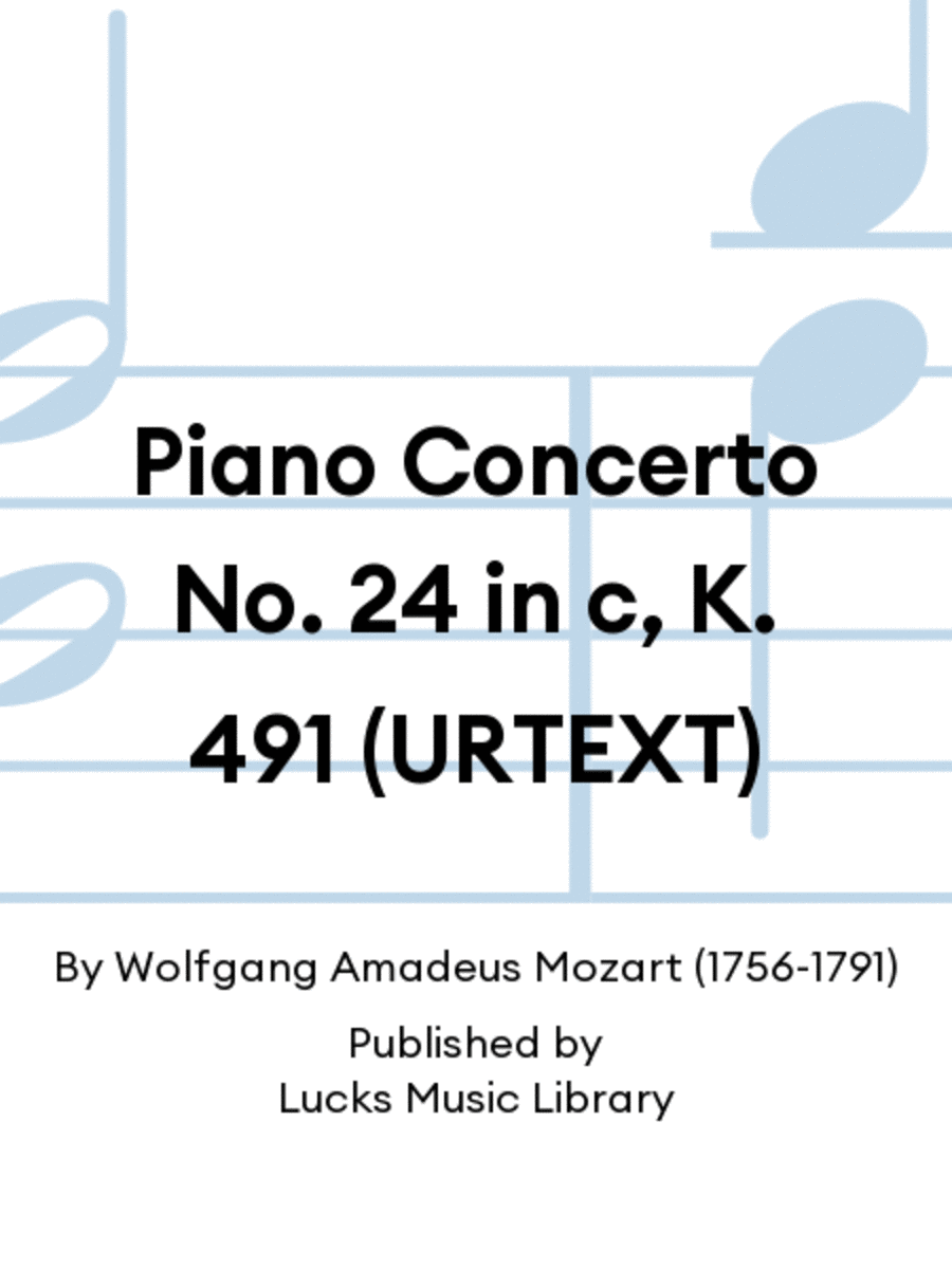Piano Concerto No. 24 in c, K. 491 (URTEXT)