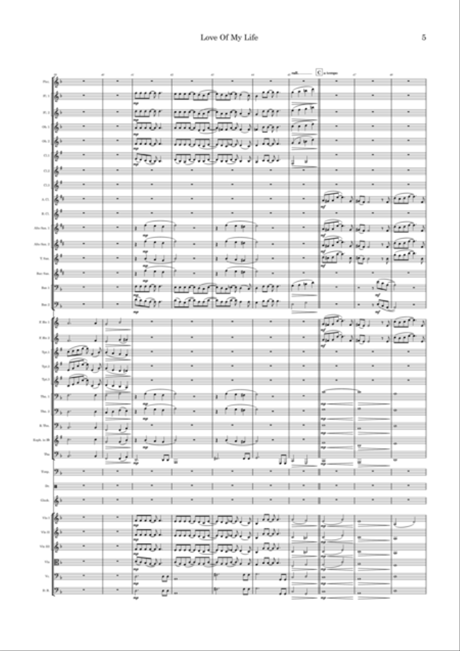 Love Of My Life Full Orchestra scores gallery preview page 5
