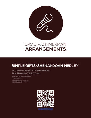 Book cover for Simple Gifts / Shenandoah Medley (TTBB)