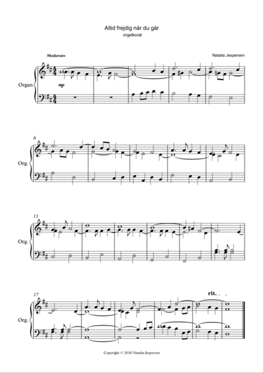 Orgelkoraler over Danske salmer Organ Solo scores gallery preview page 6