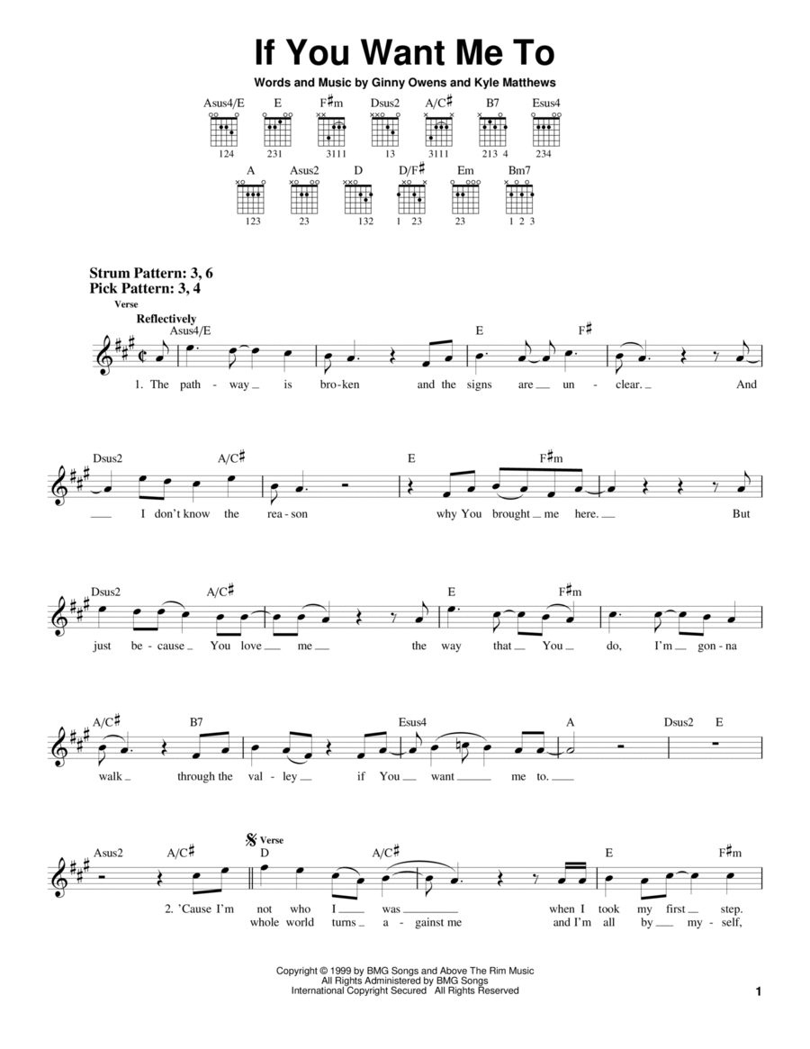 If You Want Me To If You Want Me To Acoustic Guitar scores gallery preview page 1