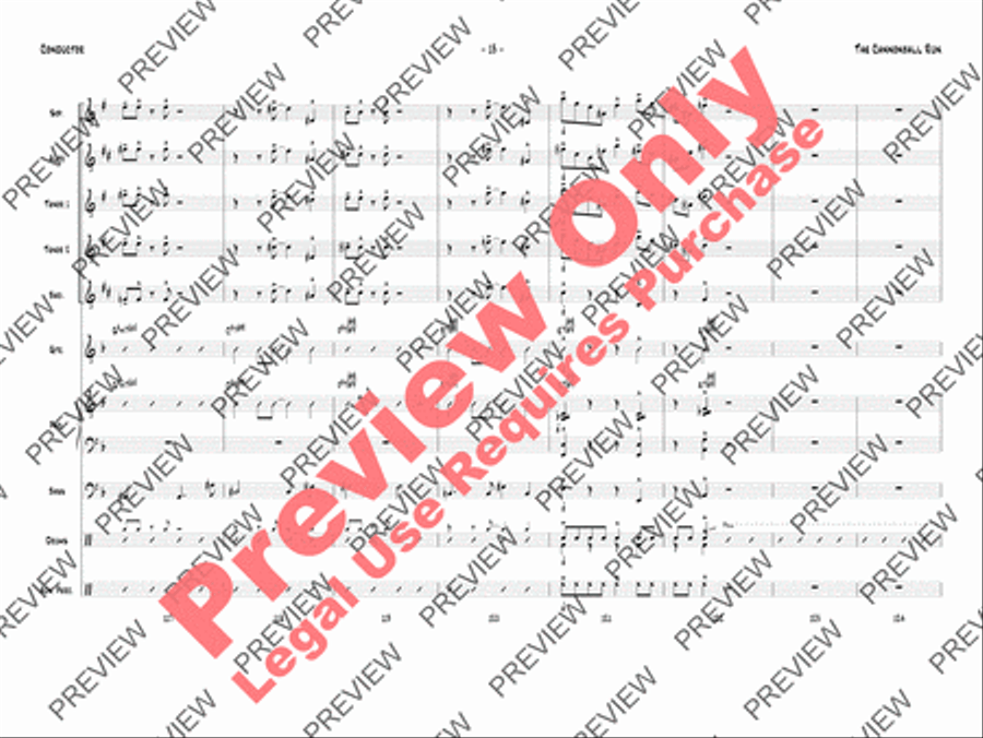 The Cannonball Run The Cannonball Run Jazz Ensemble scores gallery preview page 16
