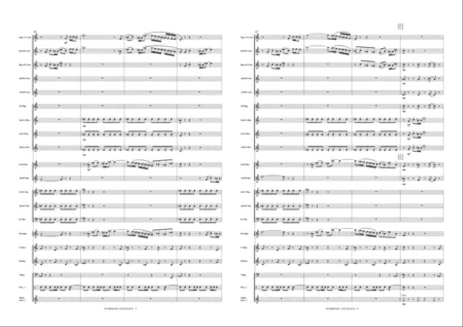 Symphonic Contrasts Brass Band scores gallery preview page 4
